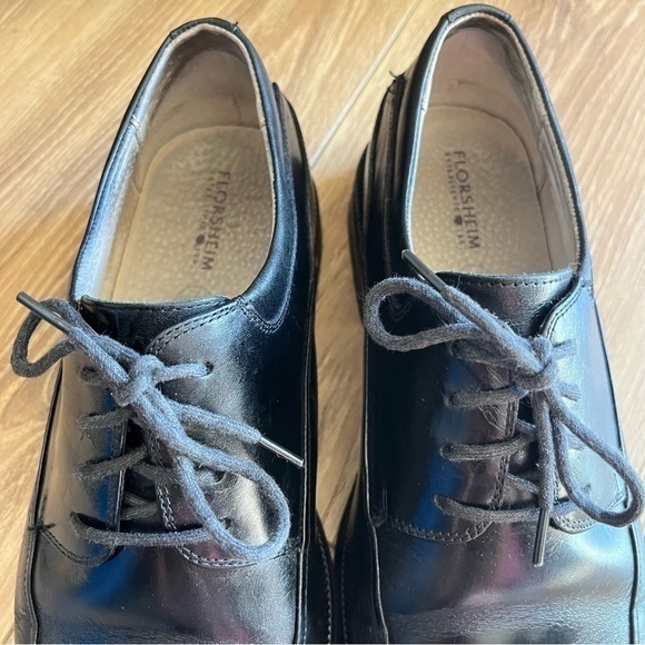 Florsheim Bio Comfort Men Size 10D Black Leather Oxford Shoes Model # 14051-001 - Picture 9 of 16